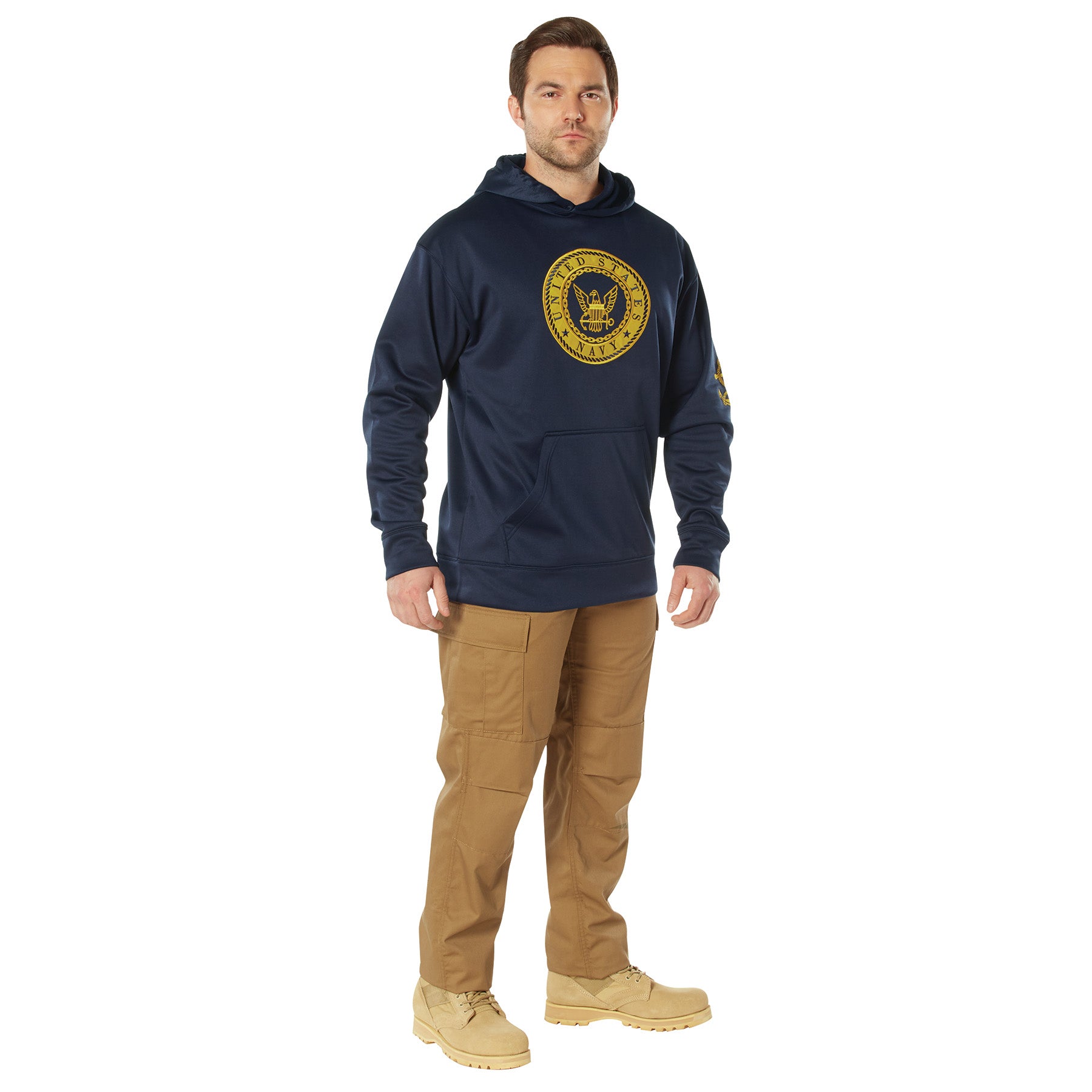 Rothco Navy Emblem Pullover Hooded Sweatshirt 3XL – US Navy Insignia Hoodie