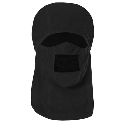 Rothco Fleece Hinged Vented Balaclava Black - Multi-Use Winter Helmet Liner