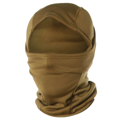 Rothco Hinged Helmet Liner Balaclava in Coyote Brown – Versatile Winter Face Mask with Adjustable Design