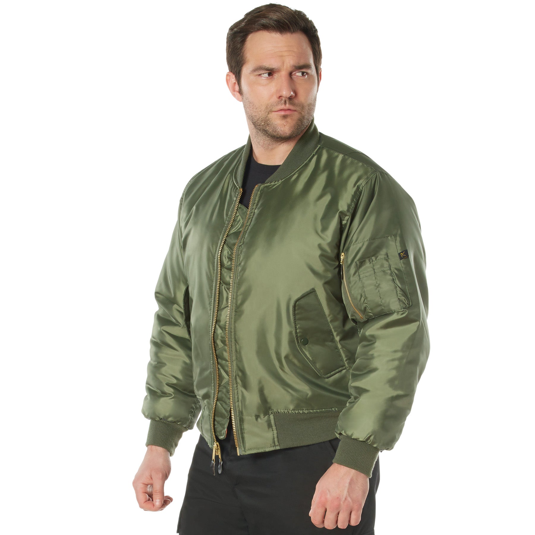 Rothco Concealed Carry MA-1 Flight Jacket in Sage Green, Size 3XL