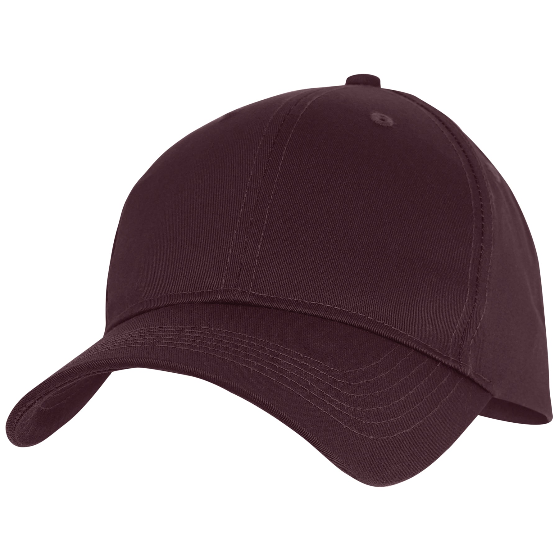 Rothco Supreme Solid Color Low Profile Cap in Maroon – Comfortable Brushed Cotton Twill Baseball Hat