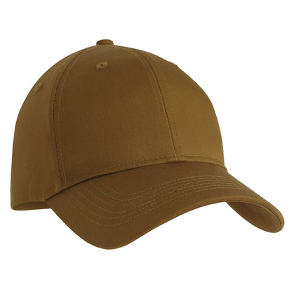 Rothco Supreme Solid Color Low Profile Cap in Work Brown - Comfortable Brushed Cotton Twill Baseball Hat
