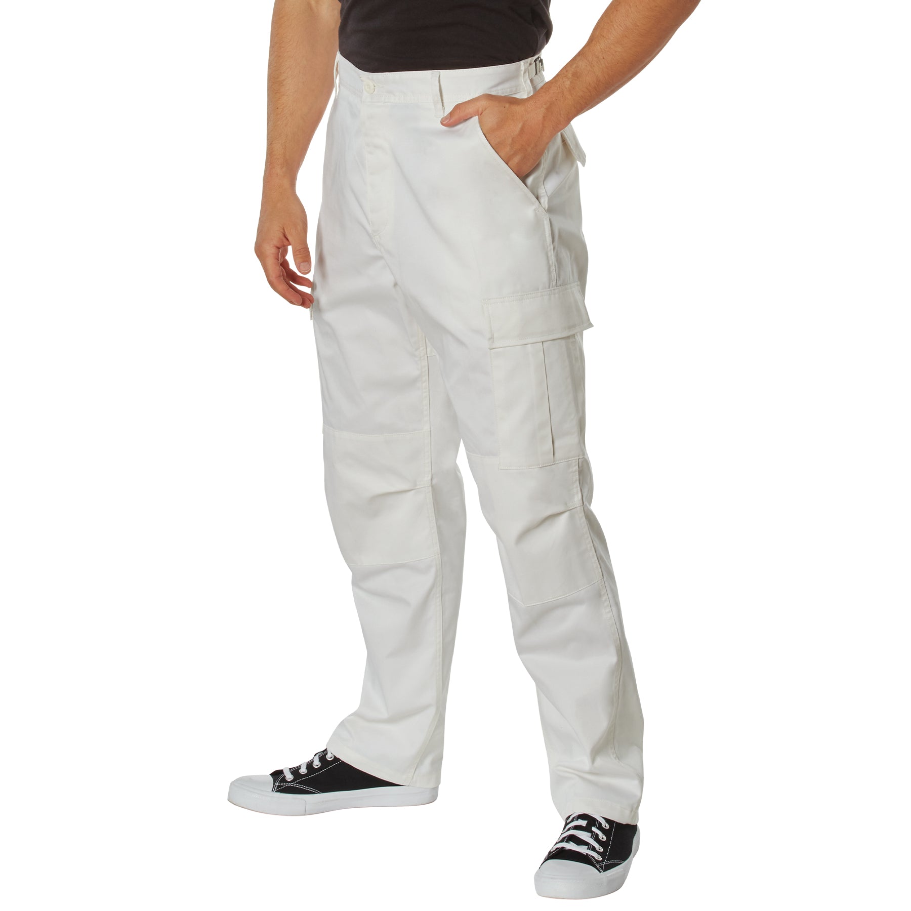 Rothco Tactical BDU Pants Off White Size M – Durable Military Cargo Pants with Multiple Pockets and Reinforced Stitching