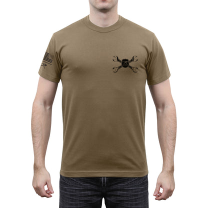 Rothco American Strength T-Shirt 2XL Coyote Brown - Durable Workwear Tee for Tradesmen and Industry Professionals