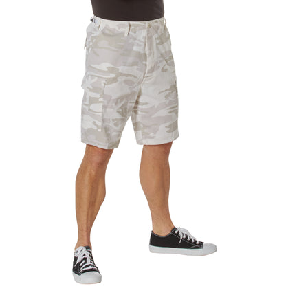 Rothco Camo BDU Shorts White Camo Size 2XL – Tactical Cargo Shorts for Men