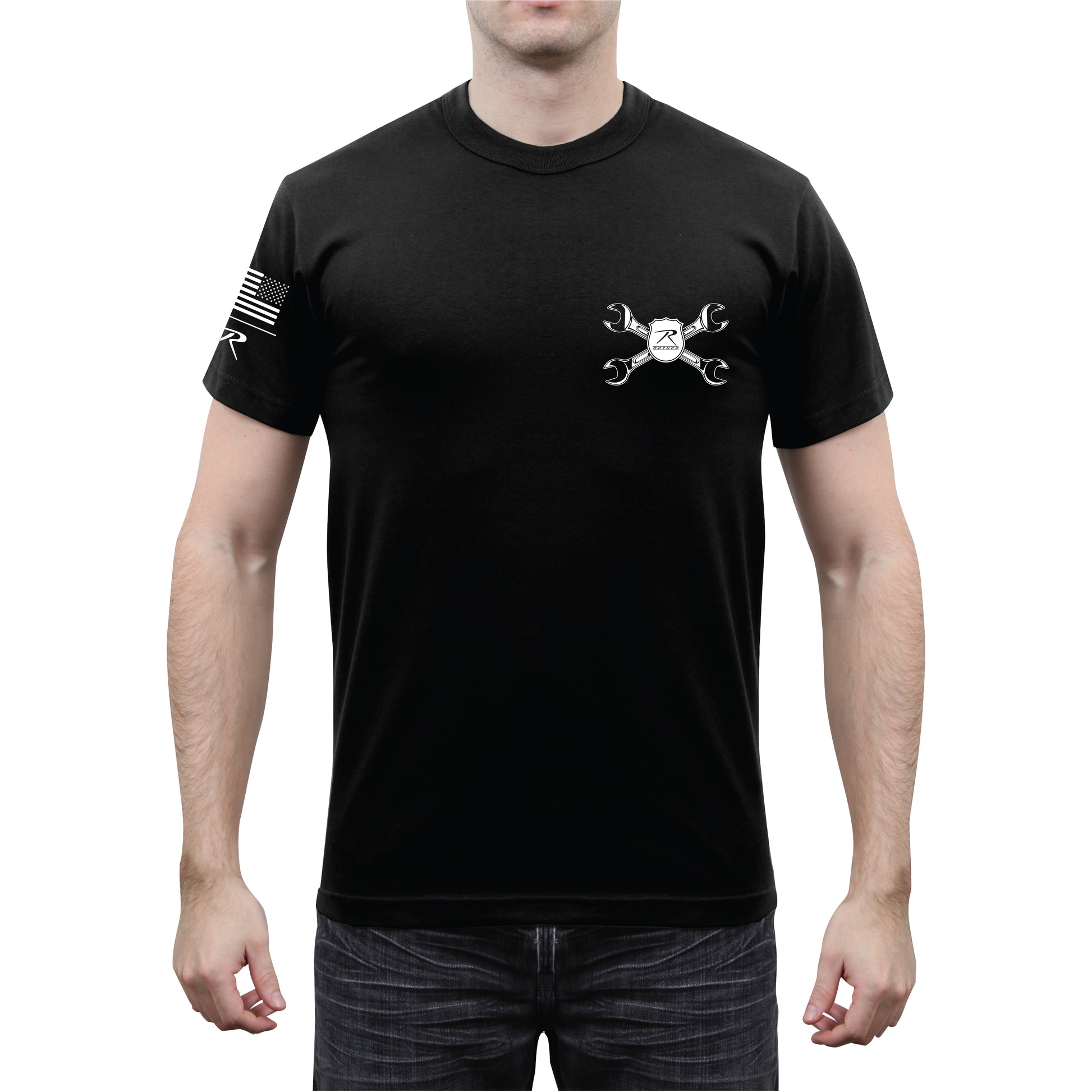 Rothco American Strength T-Shirt Black Size Medium – Durable Workwear Inspired by American Ingenuity