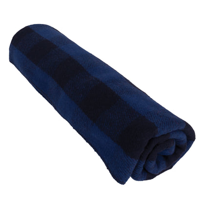 Rothco Plaid Wool Blanket 62"x 80" Blue Plaid