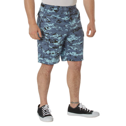 Rothco Camo BDU Shorts Sky Blue Digital Camo Size Large
