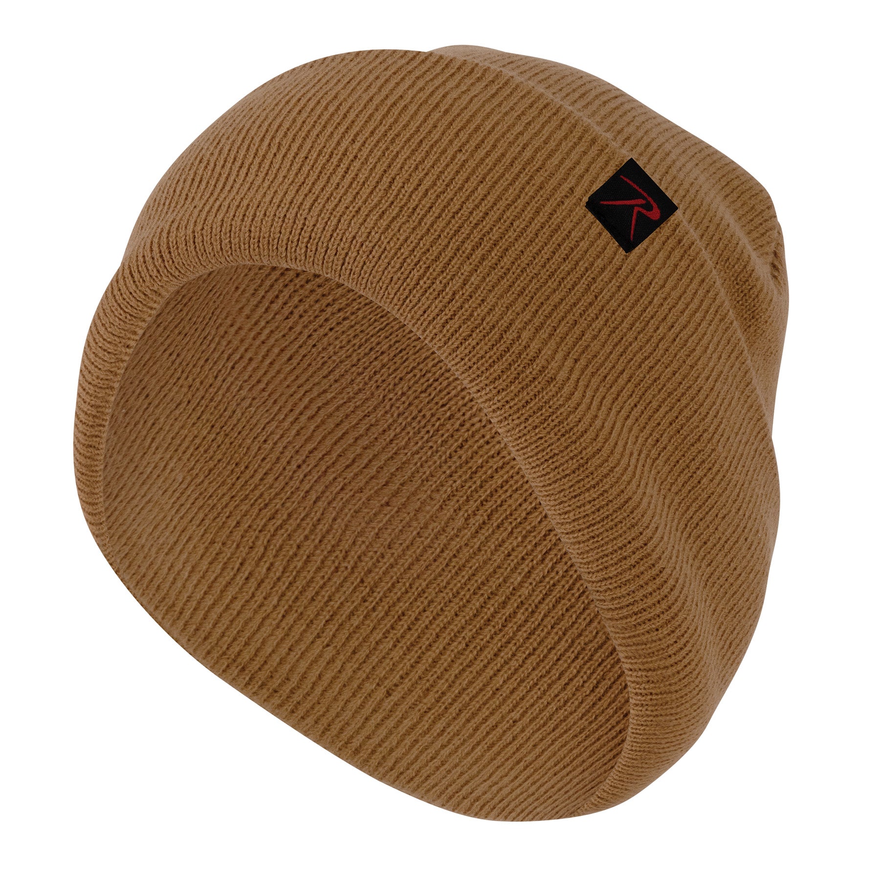 Rothco Deluxe Fine Knit Watch Cap in Work Brown – Cold Weather Military Beanie for Men and Women