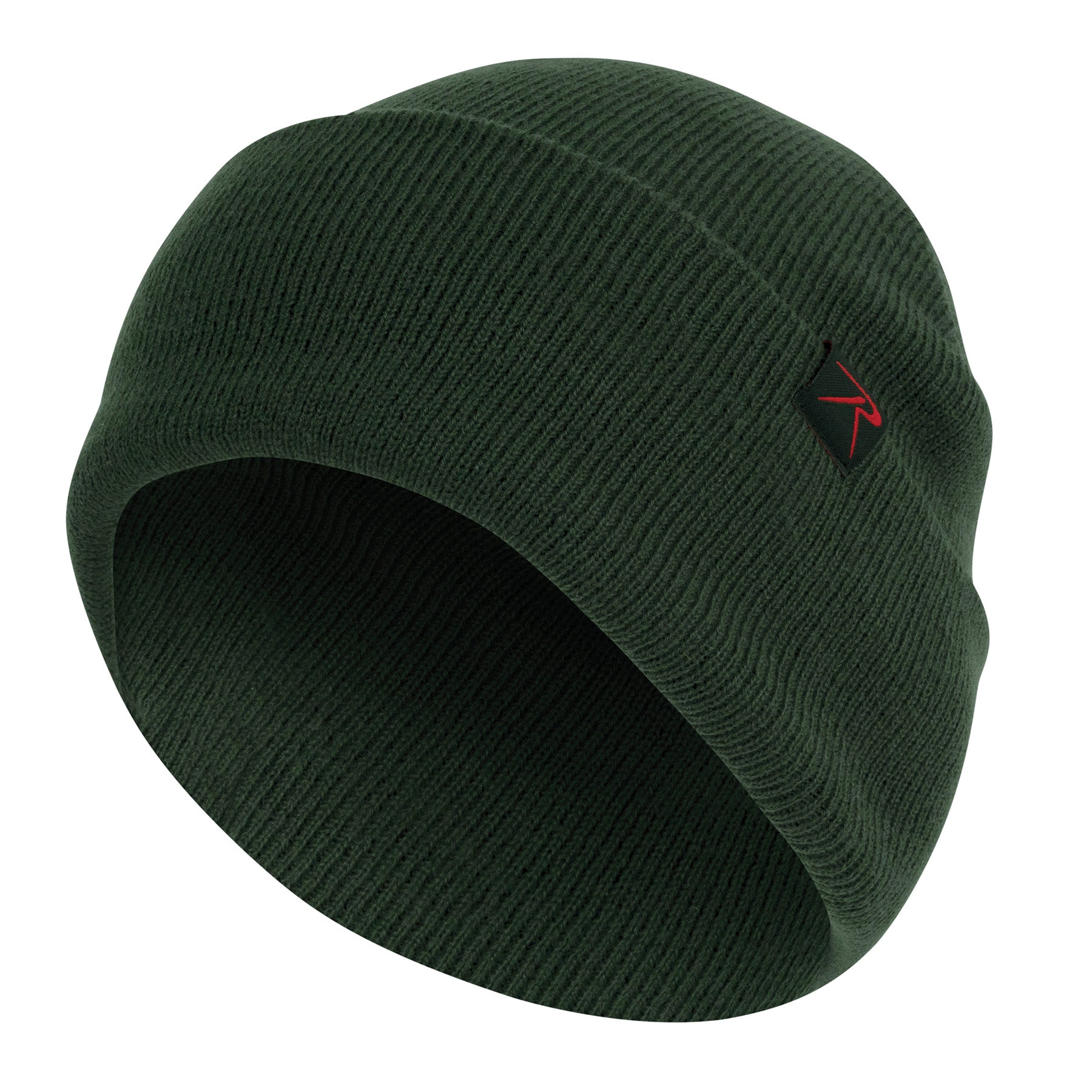 Rothco Deluxe Fine Knit Watch Cap in Hunter Green - Warm Military-Style Beanie Hat