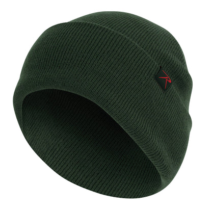 Rothco Deluxe Fine Knit Watch Cap in Hunter Green - Warm Military-Style Beanie Hat