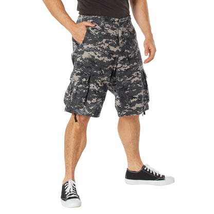 Rothco Vintage Infantry Utility Cargo Shorts 2XL in Subdued Urban Digital Camo