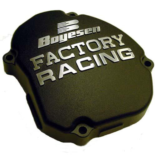 Boyesen SC-33AB Ignition Cover in Black for Enhanced Engine Protection