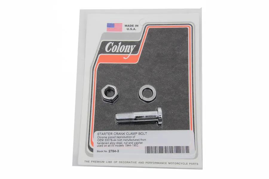Colony 45 Inch Kick Starter Crank Clamp Bolt for Harley Davidson WL Models by Colony