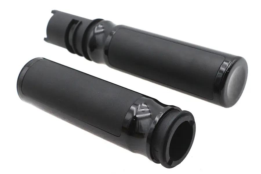V-Twin Bronx Throttle By Wire Grip Set in Black for Harley Davidson FLTRXSE and FLHXSE by V-Twin