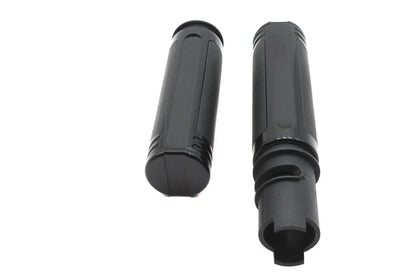 V-Twin M8 Empire Style Grip Set Black - 1.6 Inch Diameter, Set of 2 by V-Twin