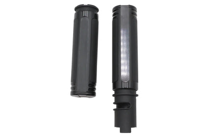 V-Twin M8 Empire Style Grip Set Black - 1.6 Inch Diameter, Set of 2 by V-Twin