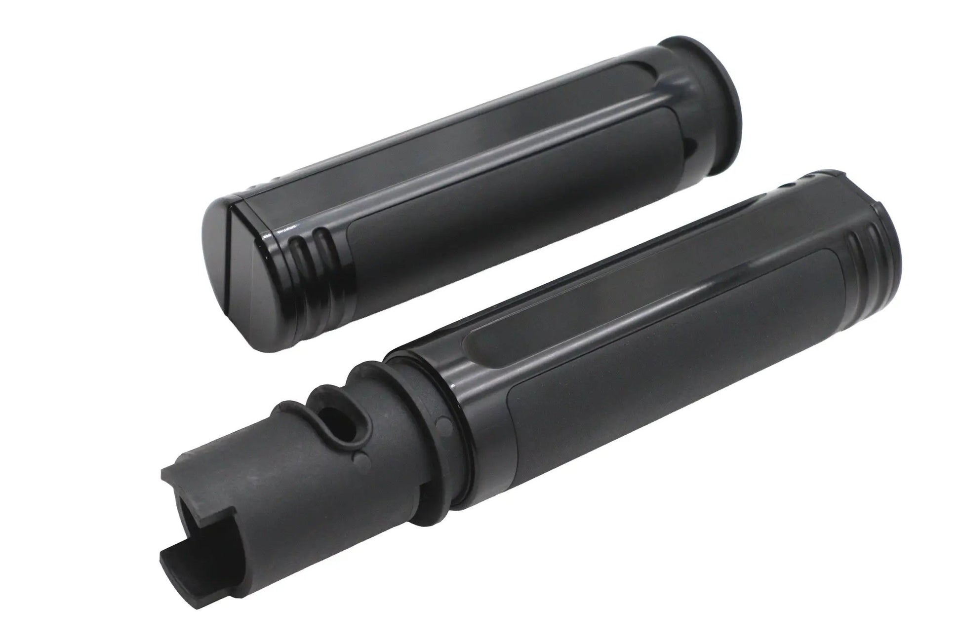 V-Twin M8 Empire Style Grip Set Black - 1.6 Inch Diameter, Set of 2 by V-Twin