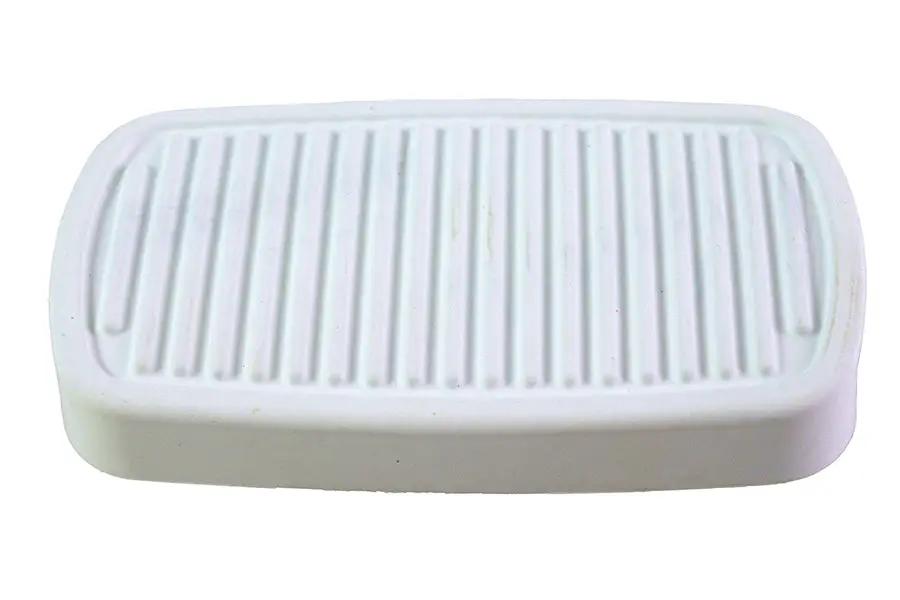 V-Twin White Rubber Brake Pedal for Harley Davidson FLT Models by V-Twin