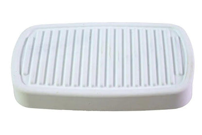 V-Twin White Rubber Brake Pedal for Harley Davidson FLT Models by V-Twin