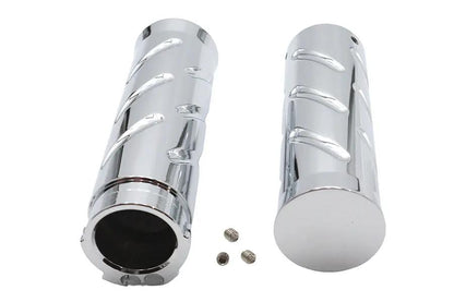 Wyatt Gatling Billet Twist Style Grip Set for Harley Davidson Motorcycles by Wyatt Gatling