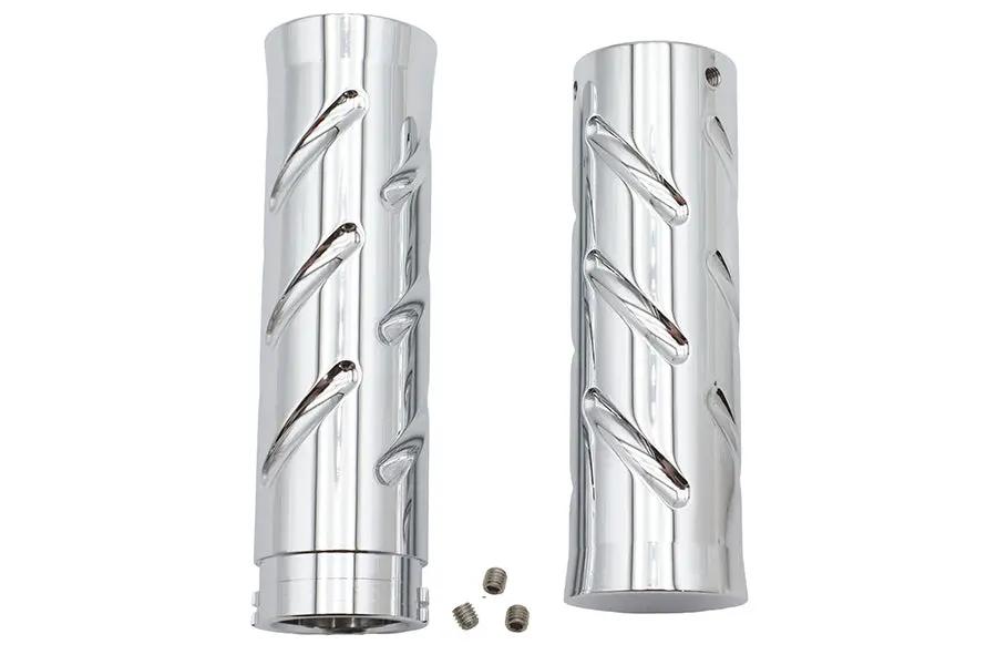 Wyatt Gatling Billet Twist Style Grip Set for Harley Davidson Motorcycles by Wyatt Gatling