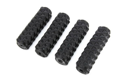 V-Twin 78319R Standard Pedal Rubber Set - 4 Inch Length, Set of 4 by V-Twin