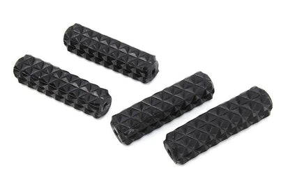 V-Twin 78319R Standard Pedal Rubber Set - 4 Inch Length, Set of 4 by V-Twin