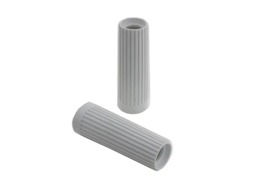 V-Twin Replica Rib Style White Grip Set for Harley Davidson FL Models by V-Twin