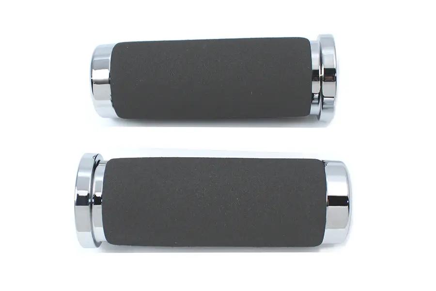 Wyatt Gatling Foam Style Grip Set with Smooth End Caps for Harley Davidson Motorcycles by Wyatt Gatling