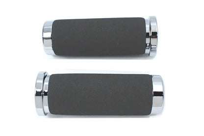 Wyatt Gatling Foam Style Grip Set with Smooth End Caps for Harley Davidson Motorcycles by Wyatt Gatling