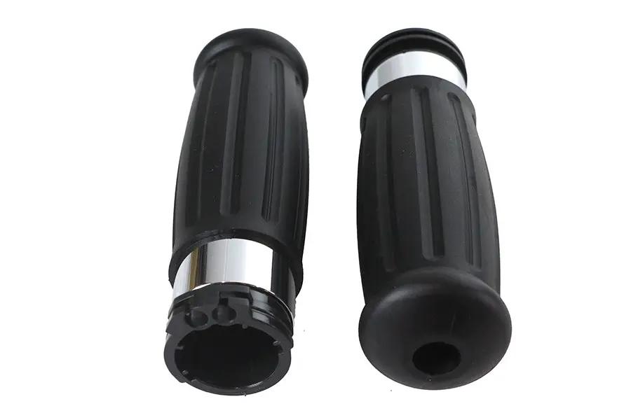 V-Twin Black Grip Set 1909 Style for Harley Davidson FXST Models by V-Twin