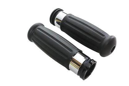 V-Twin Black Grip Set 1909 Style for Harley Davidson FXST Models by V-Twin