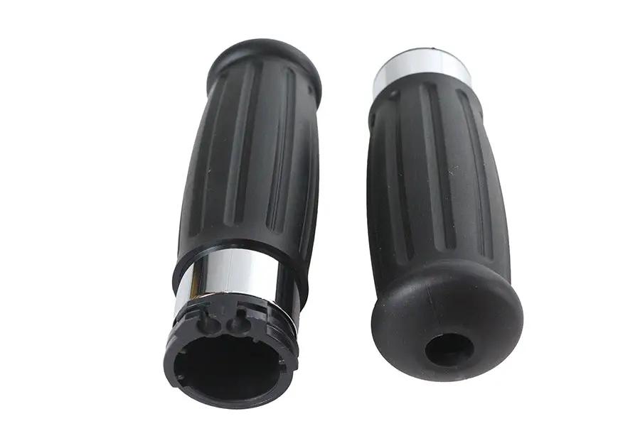 V-Twin Black Grip Set 1909 Style for Harley Davidson FL Models by V-Twin