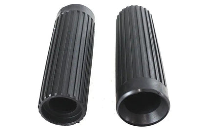 Replica Rib Style Grip Set Black by V-Twin