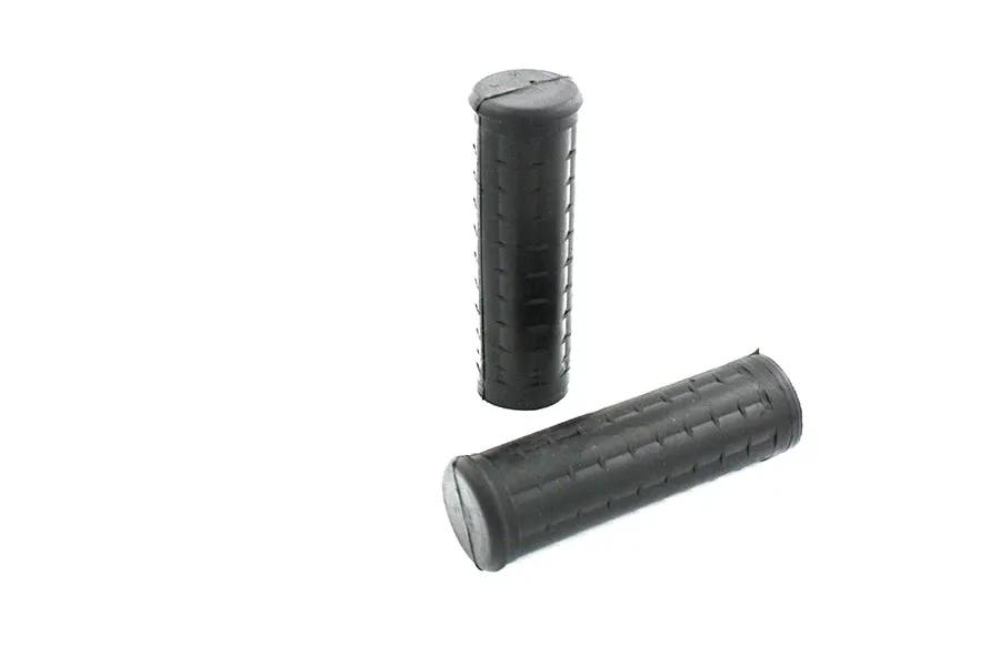 Wyatt Gatling 17-0507E Replica Black Waffle Grips without Plug Hole for Harley Davidson FL (Set of 2) by Wyatt Gatling