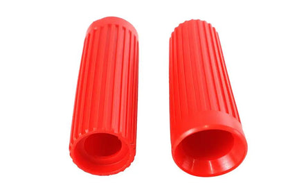 V-Twin Replica Rib Style Grip Set in Red for Harley Davidson FX Models by V-Twin