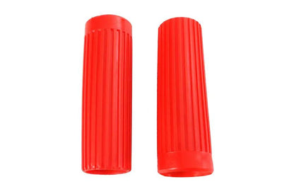 V-Twin Replica Rib Style Grip Set in Red for Harley Davidson FX Models by V-Twin
