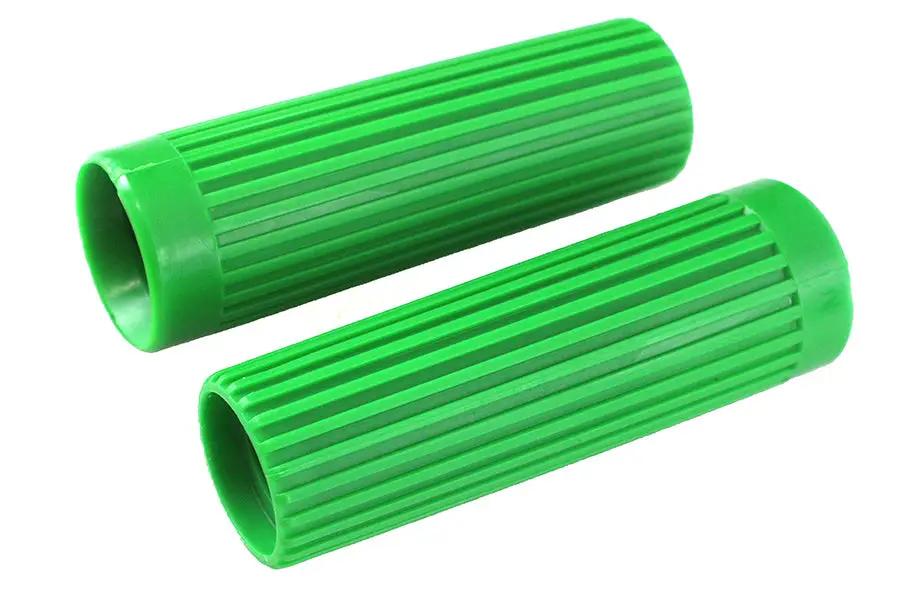 V-Twin Replica Rib Style Green Grip Set for Harley Davidson FX Models by V-Twin