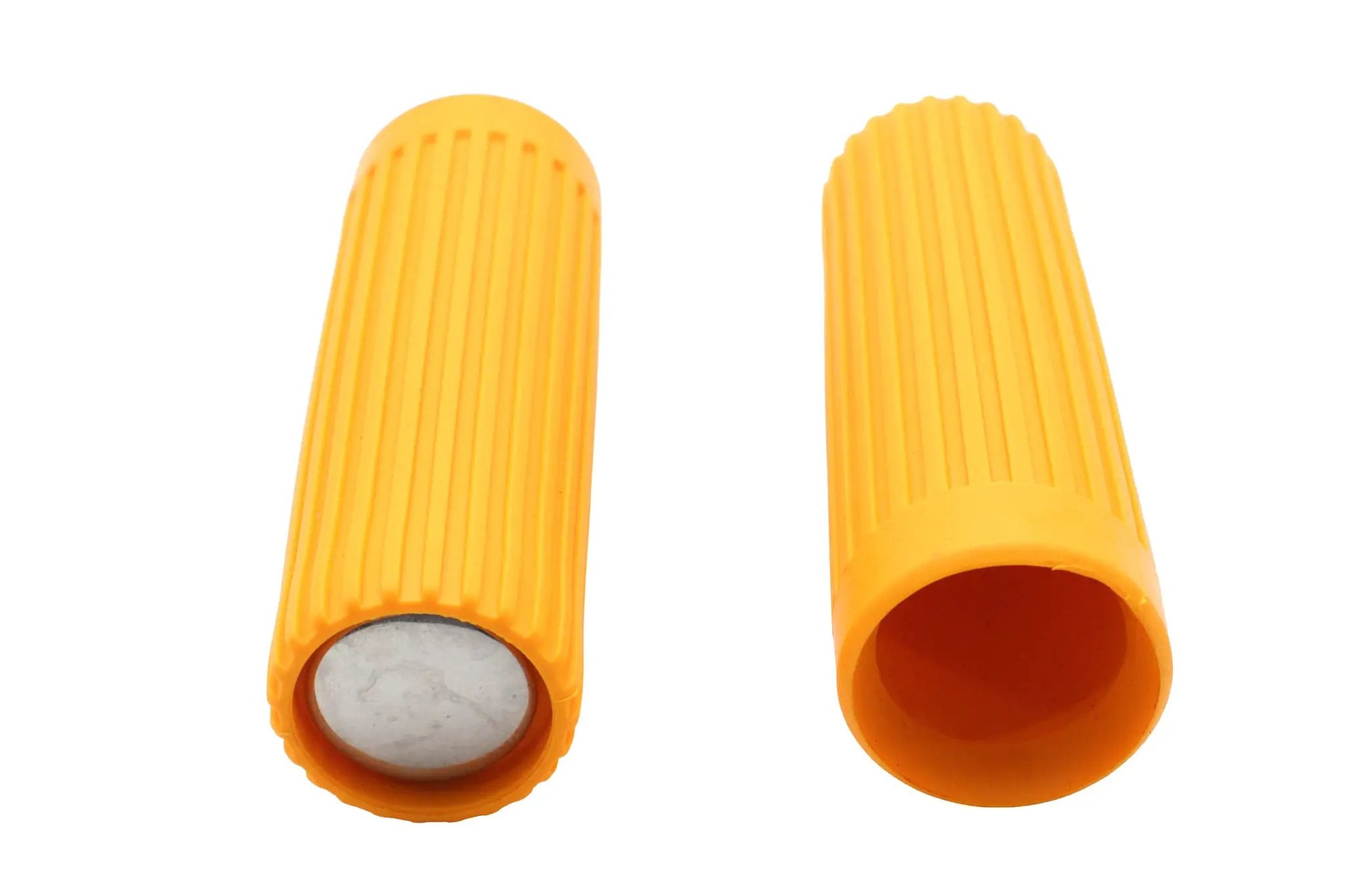 V-Twin Original Rib Style Yellow Grip Set for Harley Davidson FL (1962-1971) by V-Twin