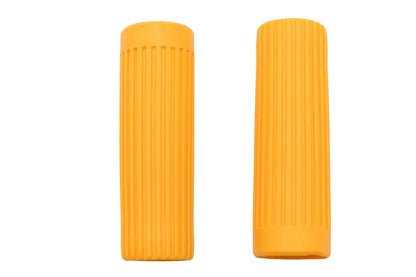 V-Twin Original Rib Style Yellow Grip Set for Harley Davidson FL (1962-1971) by V-Twin