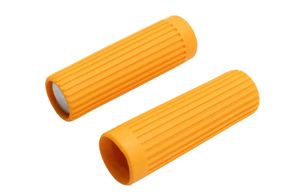 V-Twin Original Rib Style Yellow Grip Set for Harley Davidson FL (1962-1971) by V-Twin