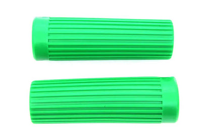 V-Twin Green Grip Set Original Rib Style for Harley Davidson FL Models by V-Twin