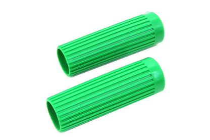 V-Twin Green Grip Set Original Rib Style for Harley Davidson FL Models by V-Twin