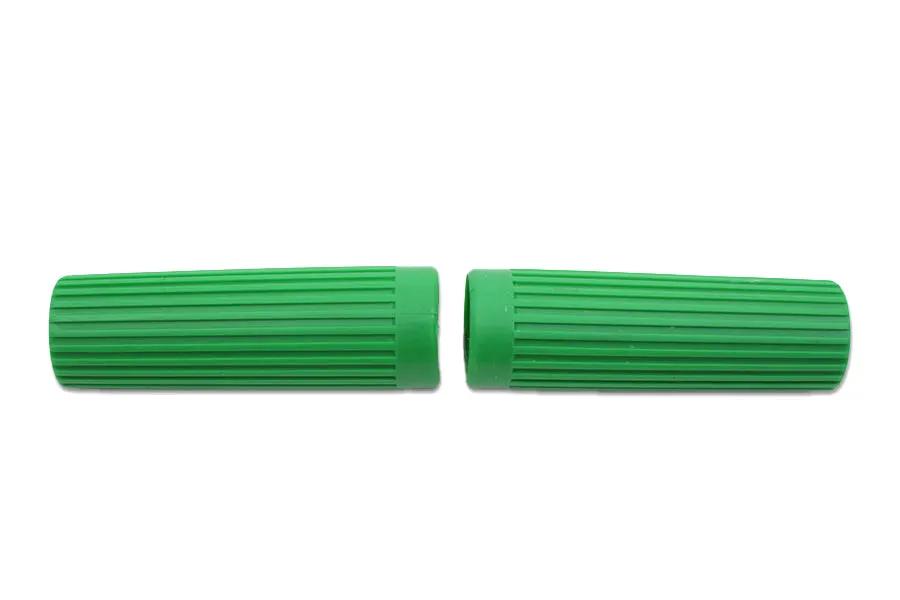 V-Twin Green Grip Set Original Rib Style for Harley Davidson FL Models by V-Twin