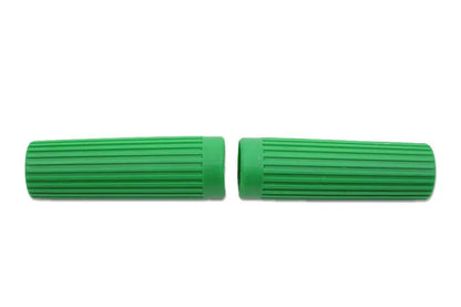 V-Twin Green Grip Set Original Rib Style for Harley Davidson FL Models by V-Twin