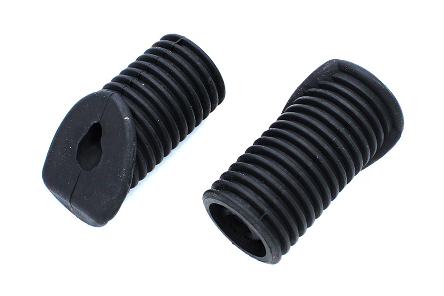Wyatt Gatling 17-0914-2 Black Footpeg Rubber Set for Harley-Davidson FXR