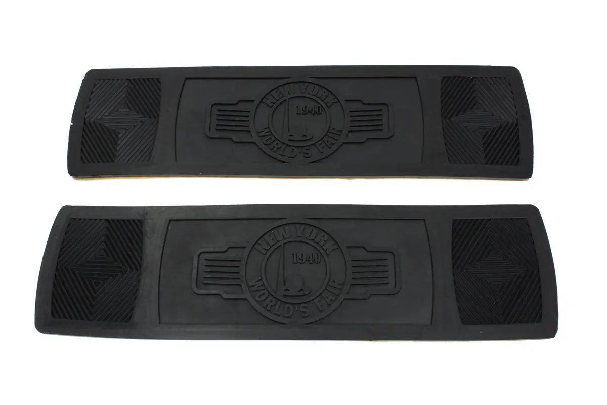 V-Twin World's Fair Rectangular Footboard Rubber Set for Harley Davidson J Models by V-Twin