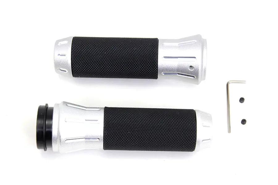 Wyatt Gatling Shot Peened Throttle By Wire Grip Set for Harley Davidson FLT Models by Wyatt Gatling