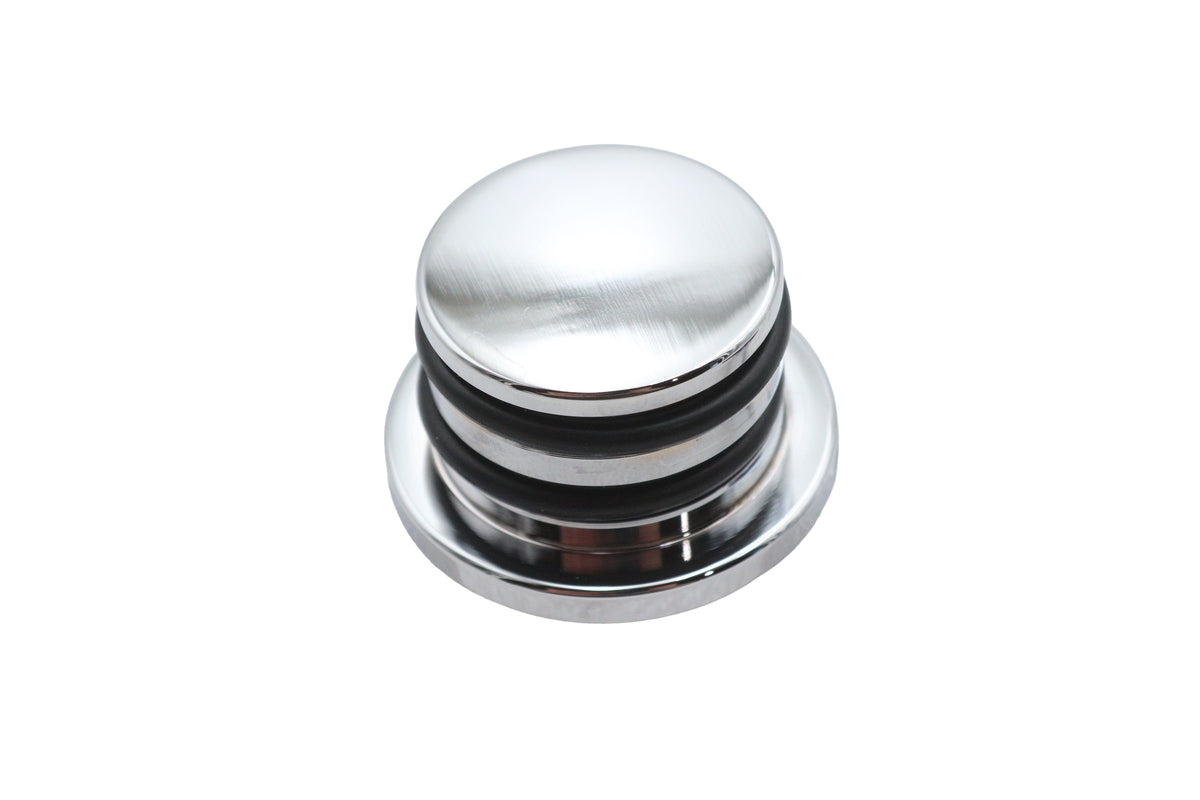 Retro Blade Oil Tank Plug Chrome